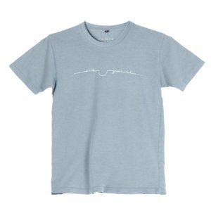 Men's Smile Greenwich Organic Cotton Crew Tee in Storm